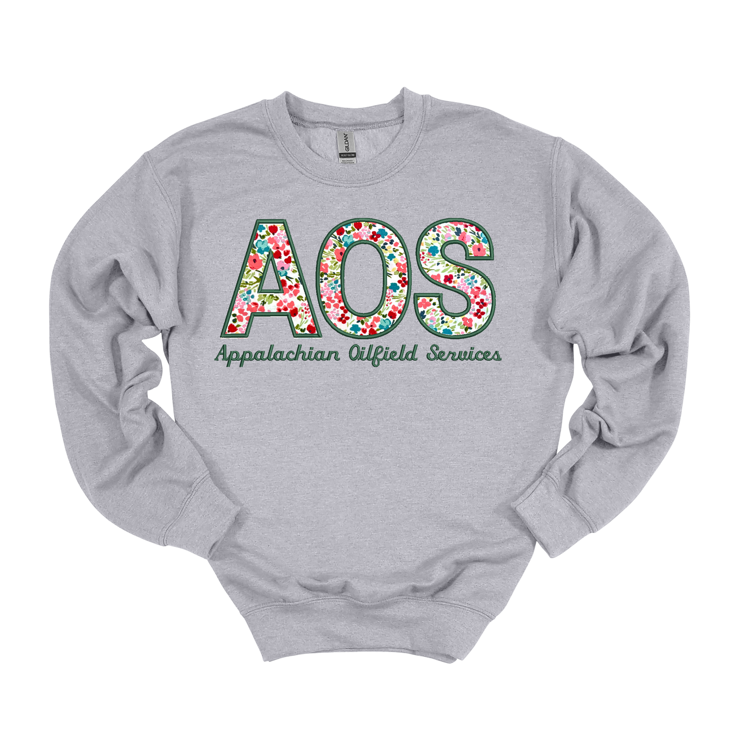 AOS Floral Embroidered Crewneck