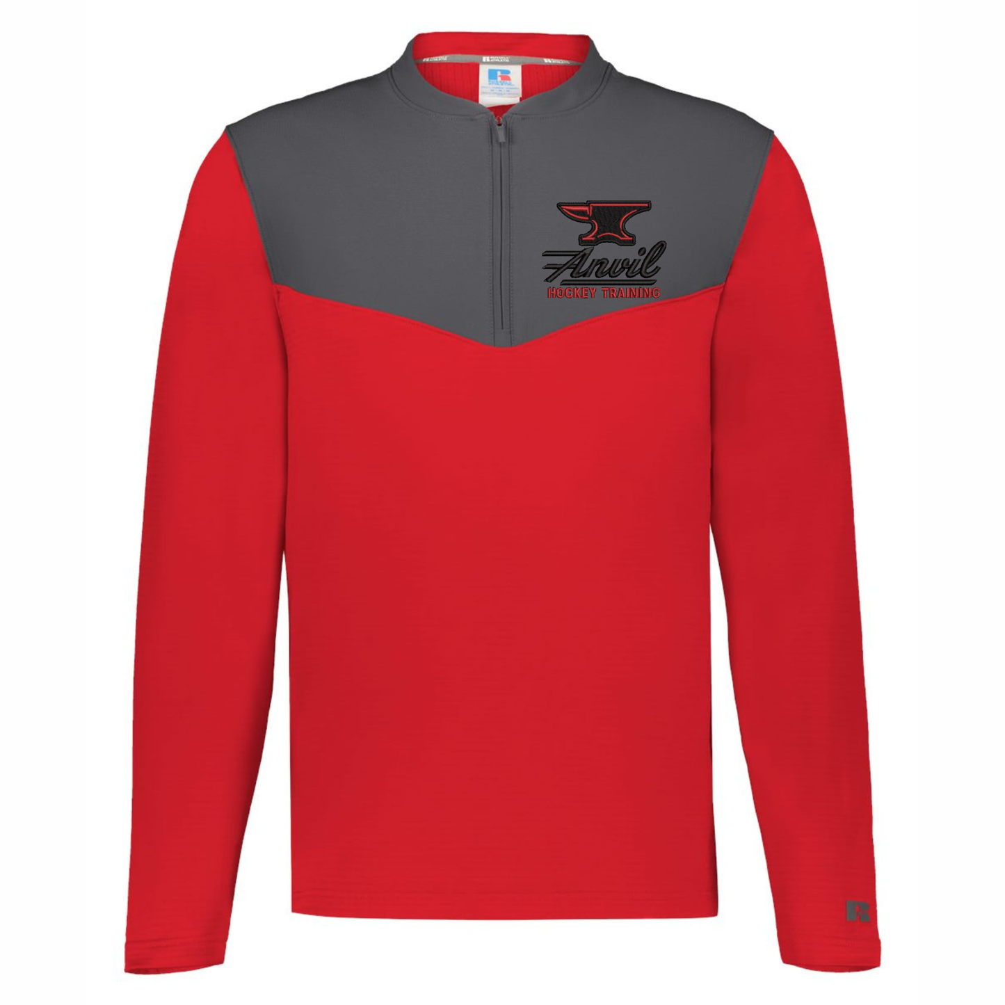 Anvil Sideline Grid Embroidered 1/4 Zip