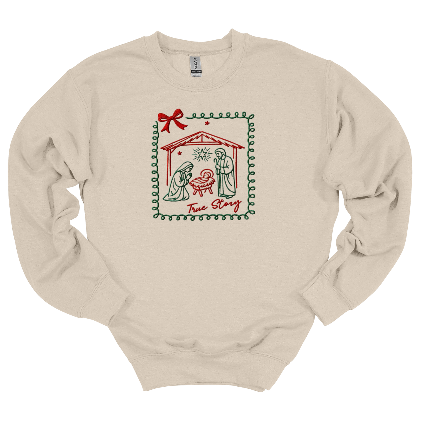 True Story Embroidered Sweatshirt