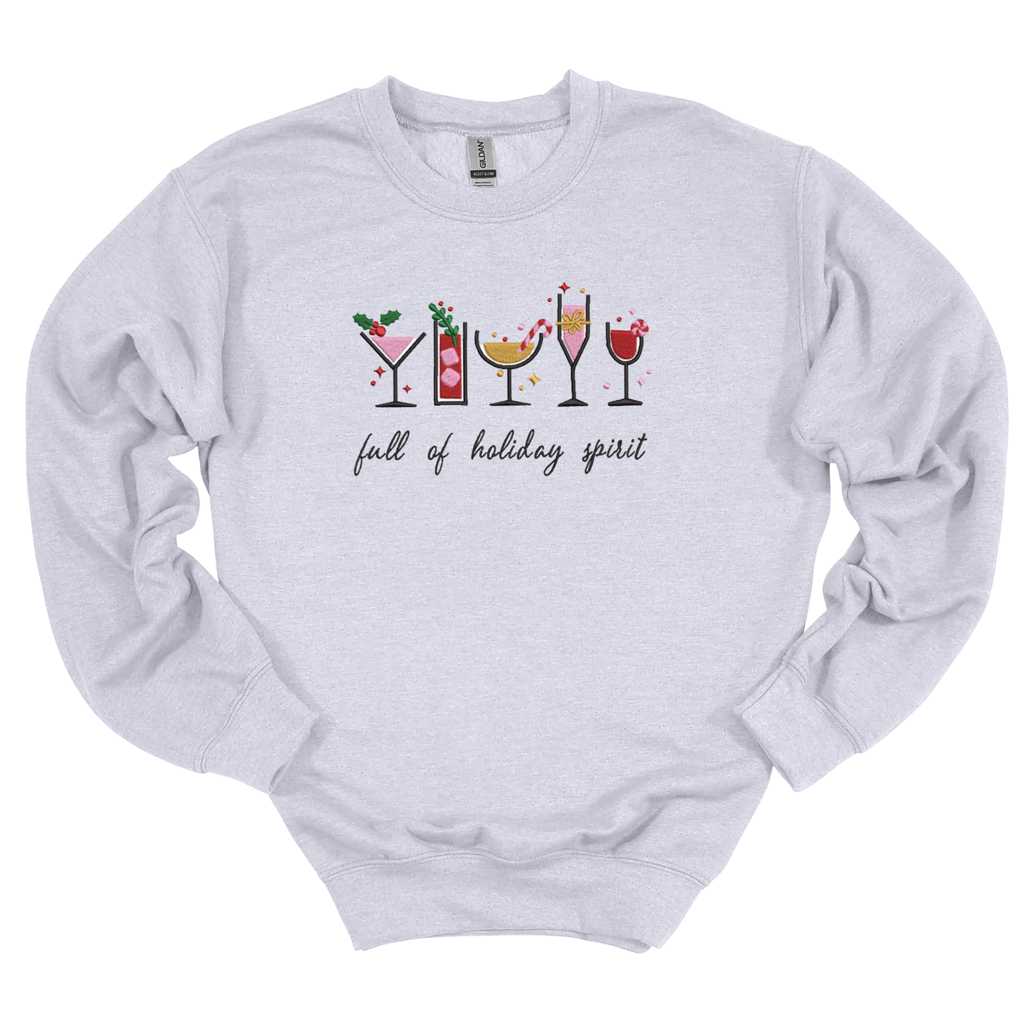 Holiday Spirit Embroidered Sweatshirt