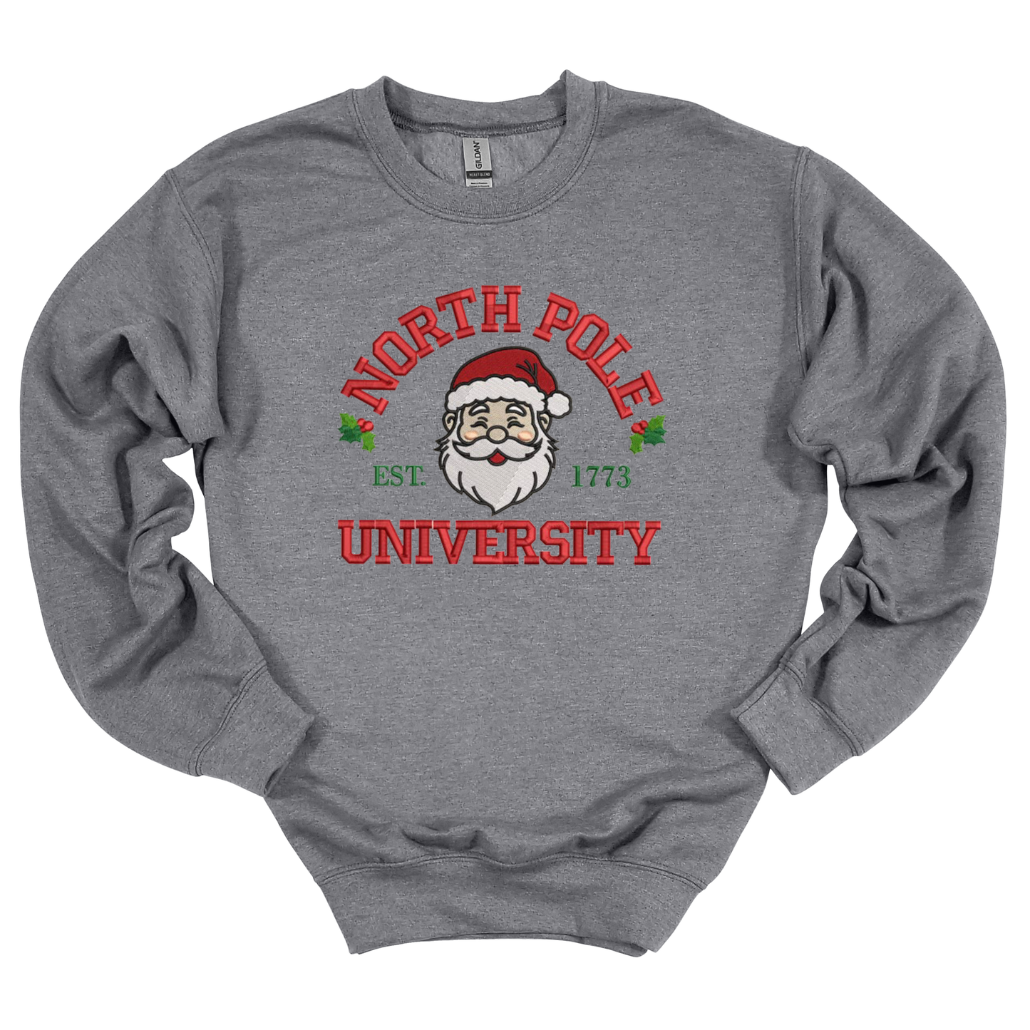 Santa University Embroidered Sweatshirt