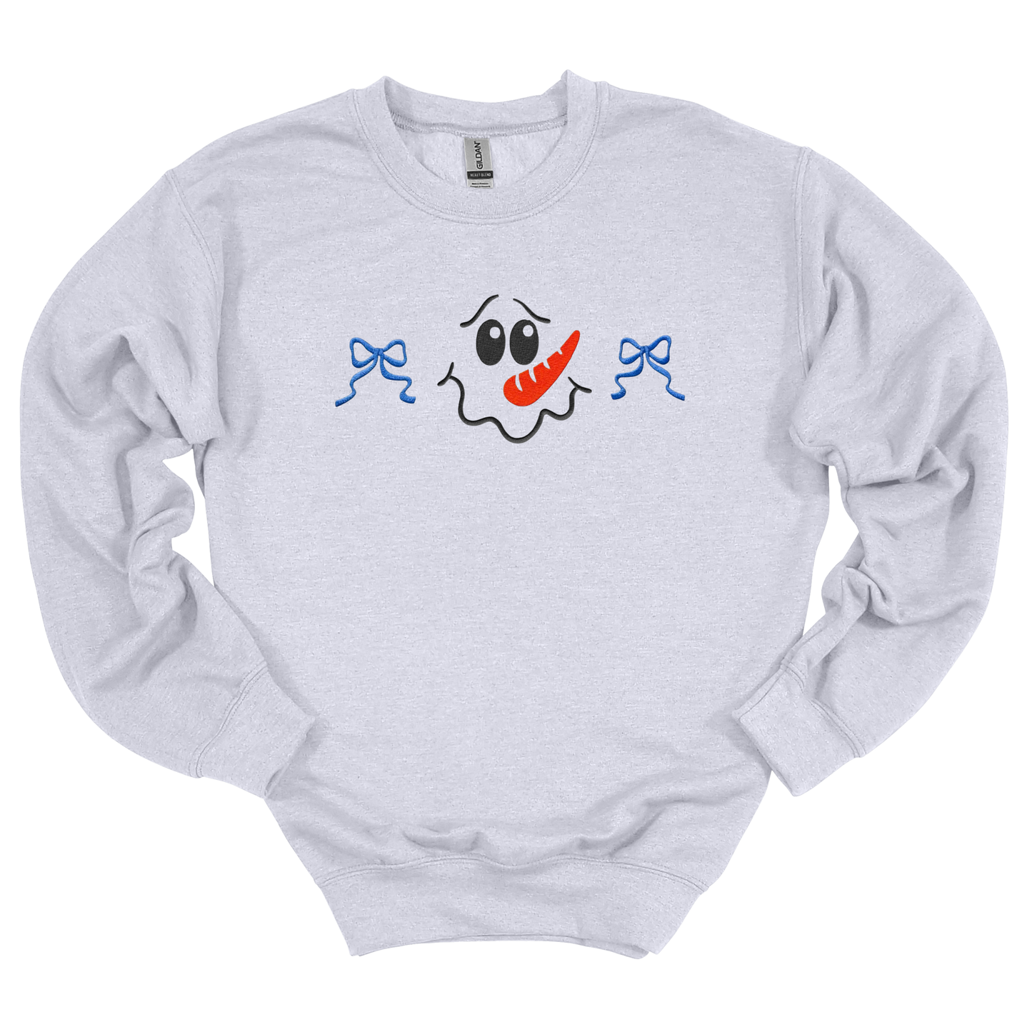 Snowman Embroidered Sweatshirt