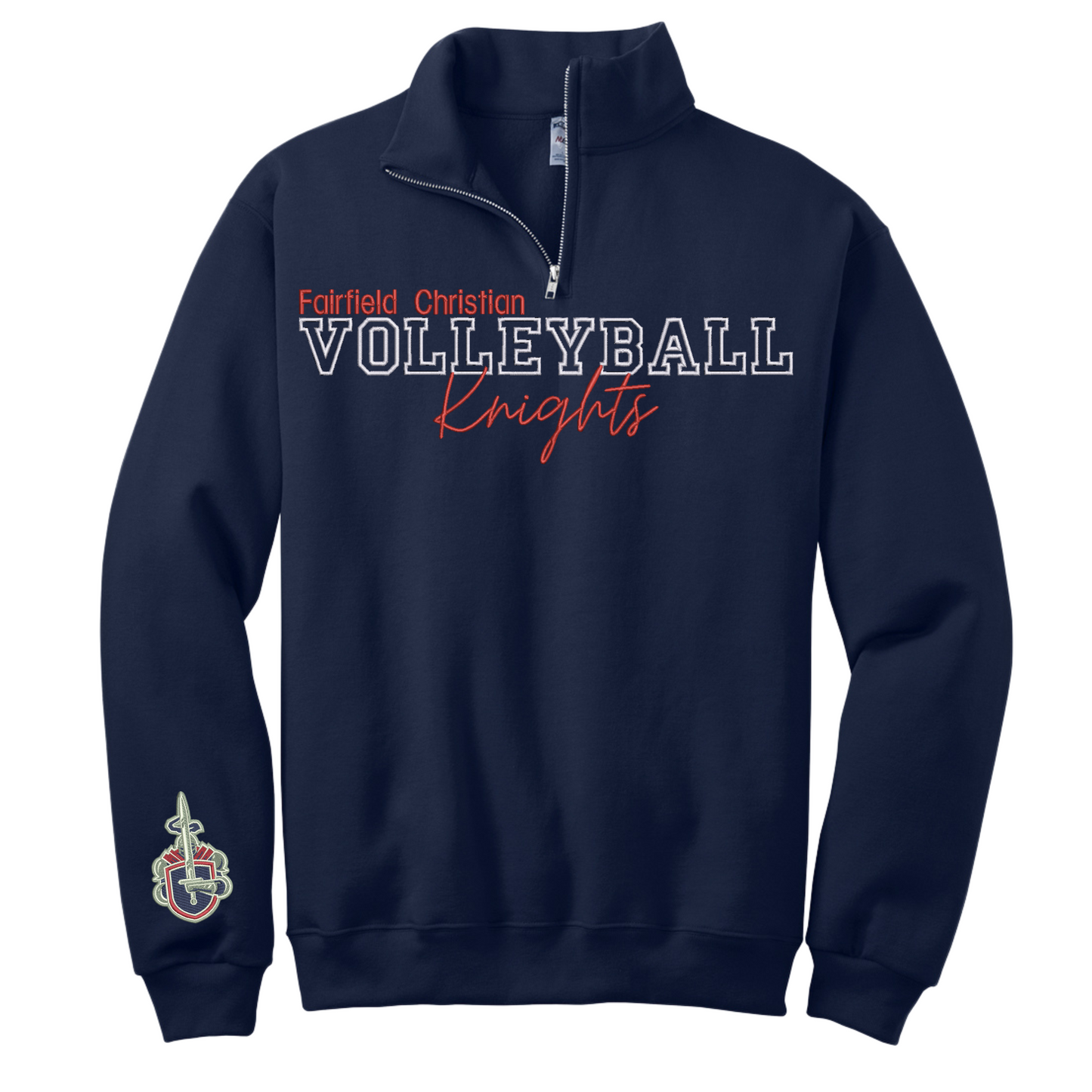 FCA Embroidered Volleyball 1/4 Zip