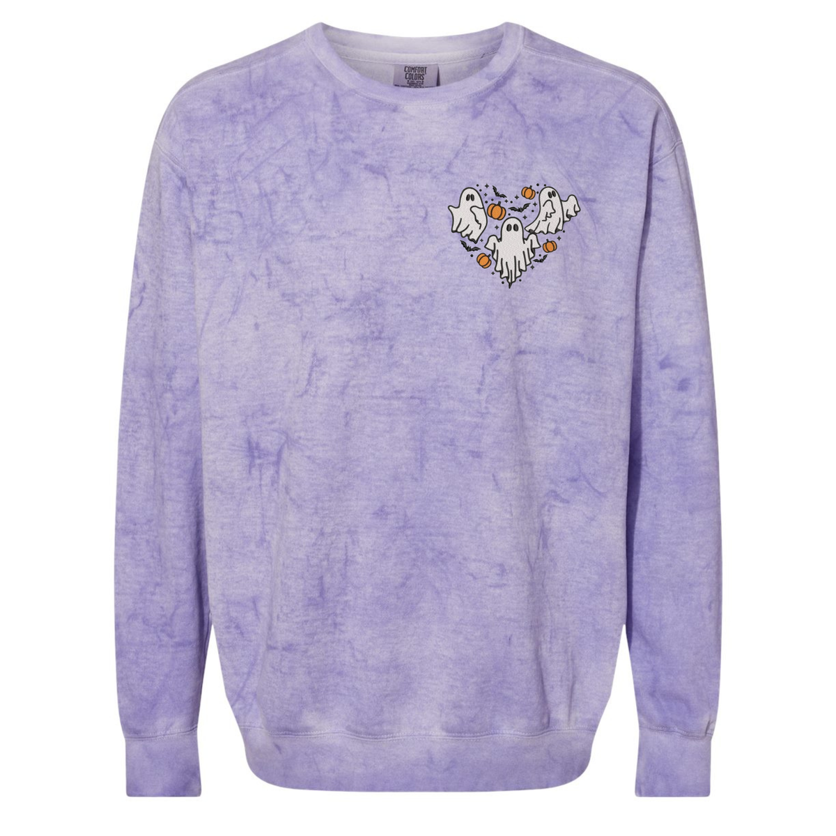 Ghost Heart Embroidered Crewneck