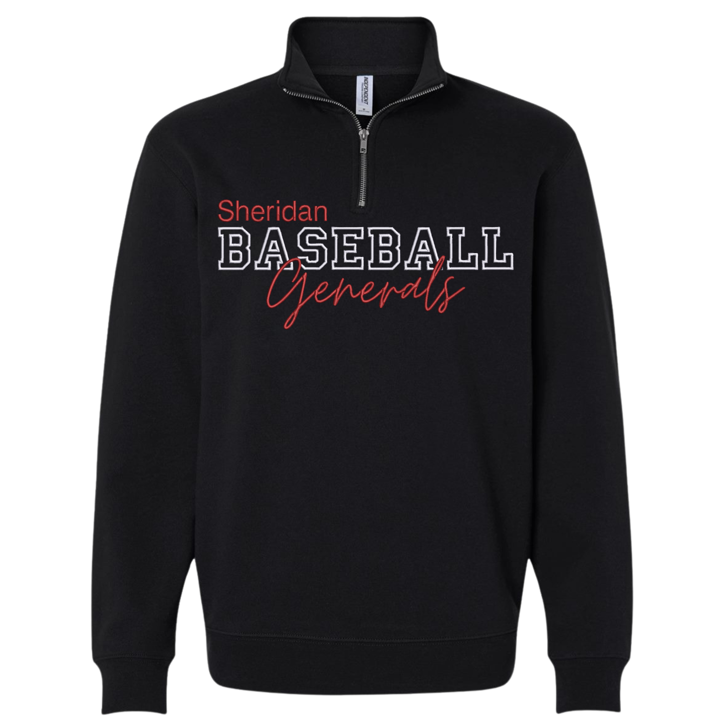 Sheridan Baseball Embroidered 1/4 Zip