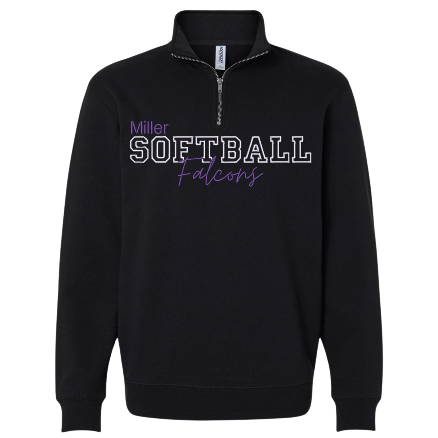 Miller Softball Embroidered 1/4 Zip
