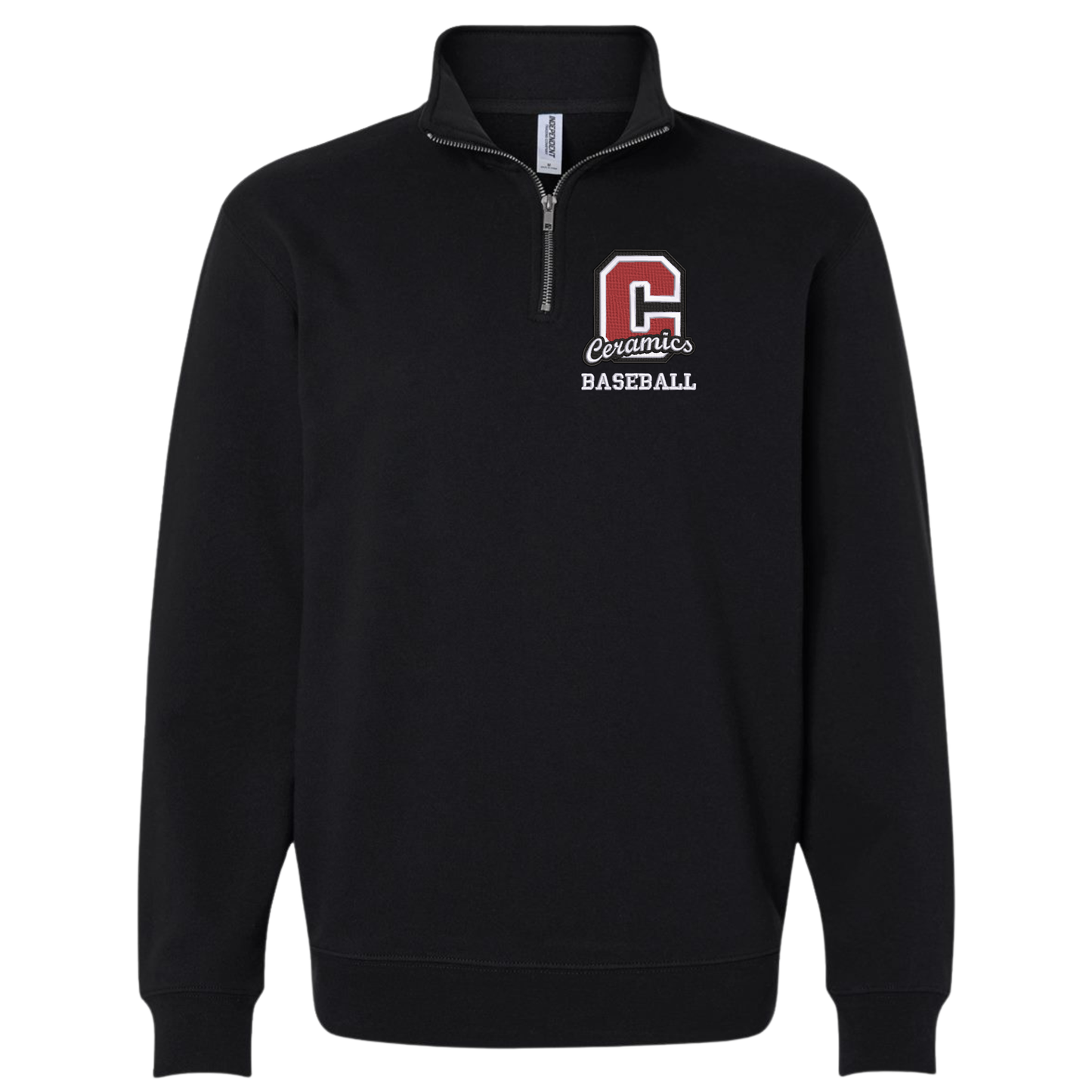 Ceramics Baseball Embroidered 1/4 Zip