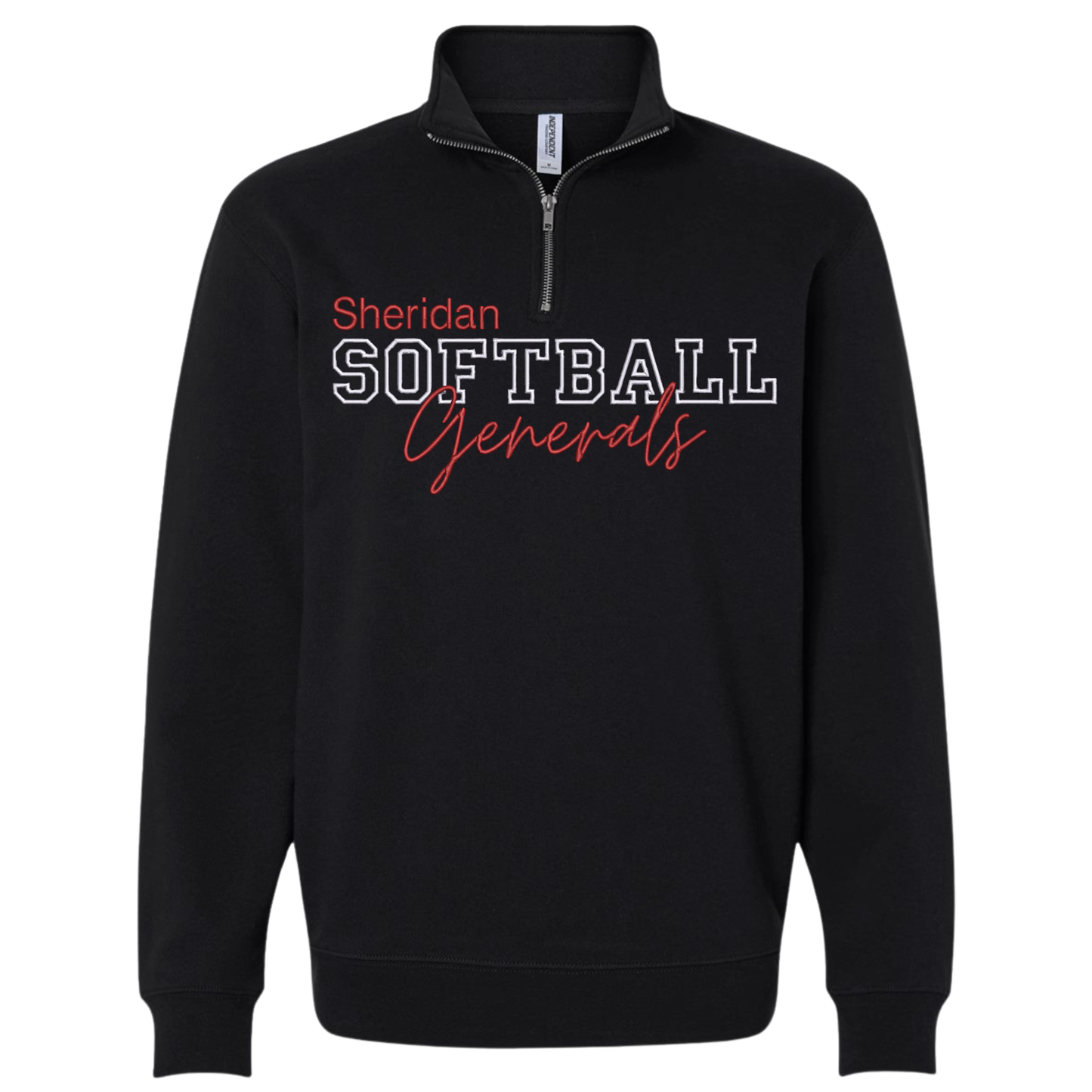 Sheridan Softball Embroidered 1/4 Zip