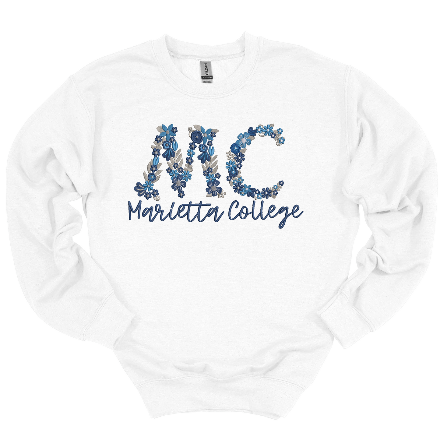 MC Embroidered Floral Crewneck