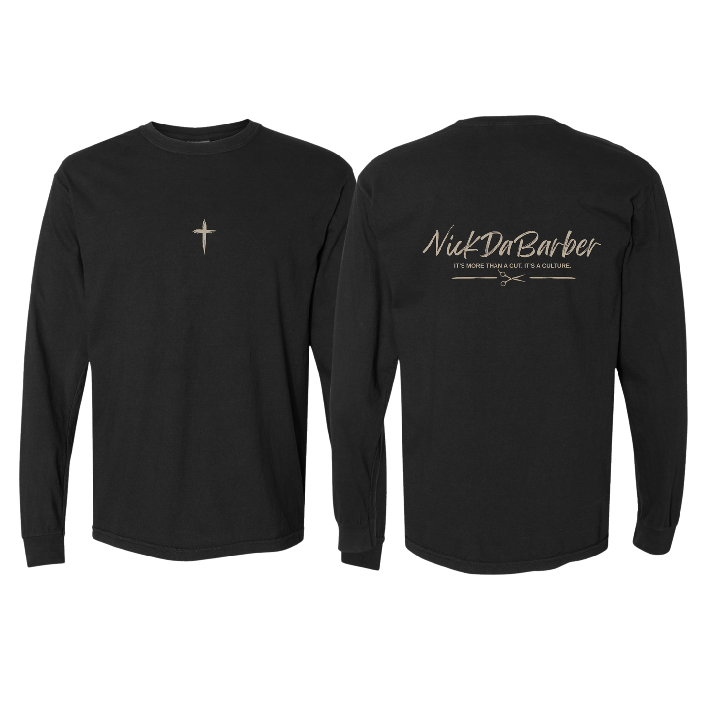 Nick Da Barber Printed Long Sleeve (Comfort Colors)