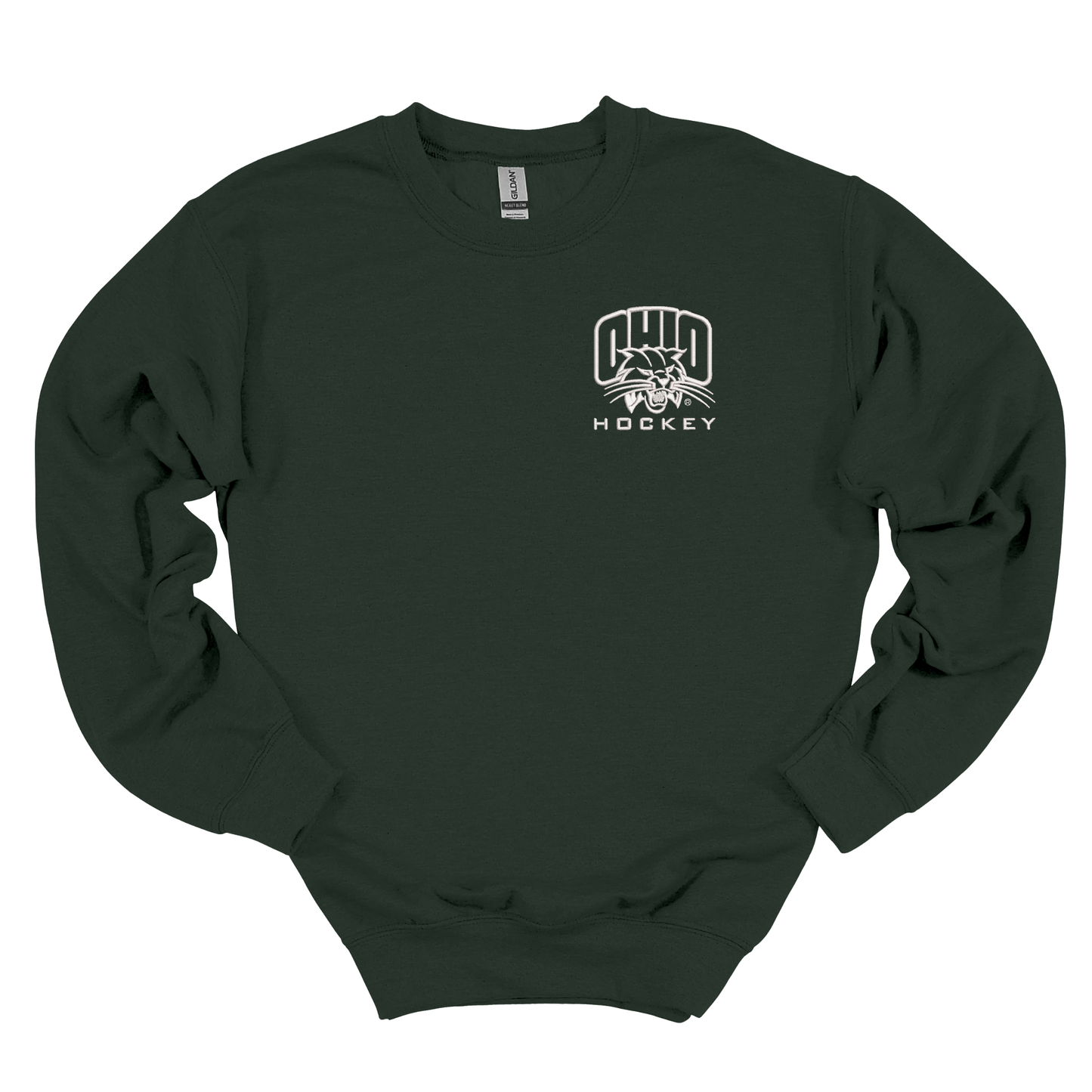 Bobcats Hockey Embroidered Crewneck