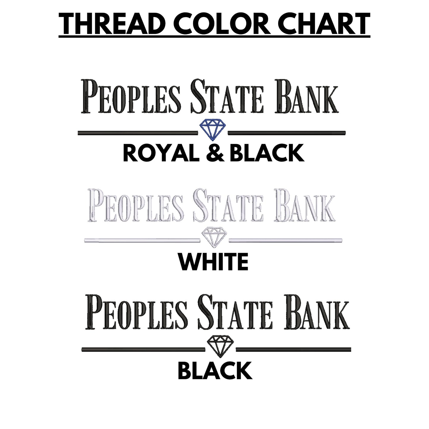 Peoples State Bank Embroidered Crewneck