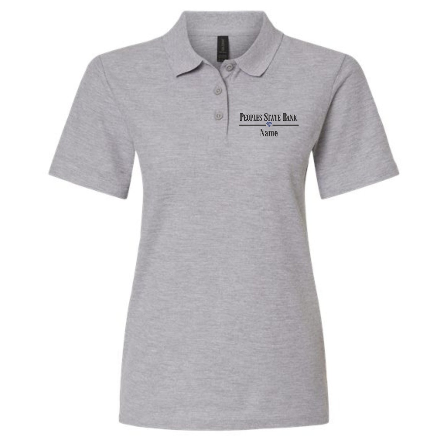 Peoples State Bank Embroidered Women's Polo (Personalized)