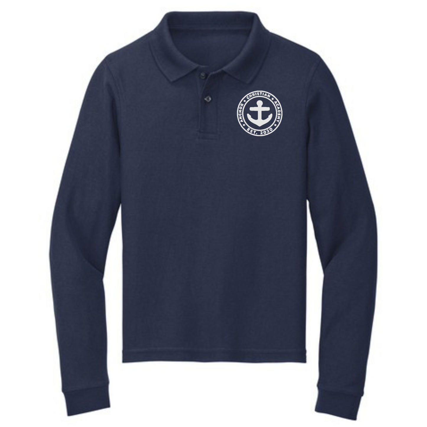 ACA Embroidered Long Sleeve Polo