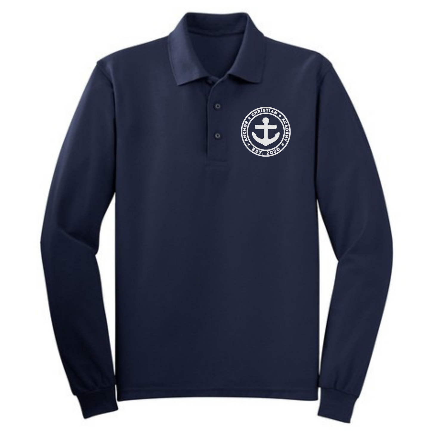ACA Embroidered Long Sleeve Polo