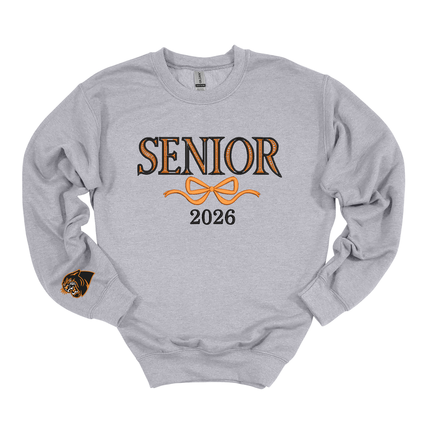 New Lex Senior Bow Embroidered Crewneck