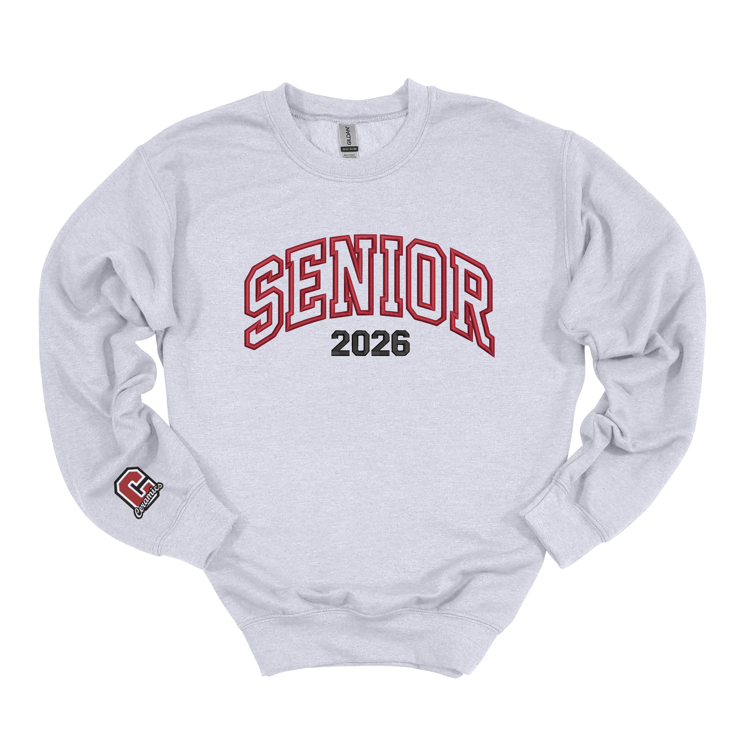 Crooksville Senior Embroidered Crewneck
