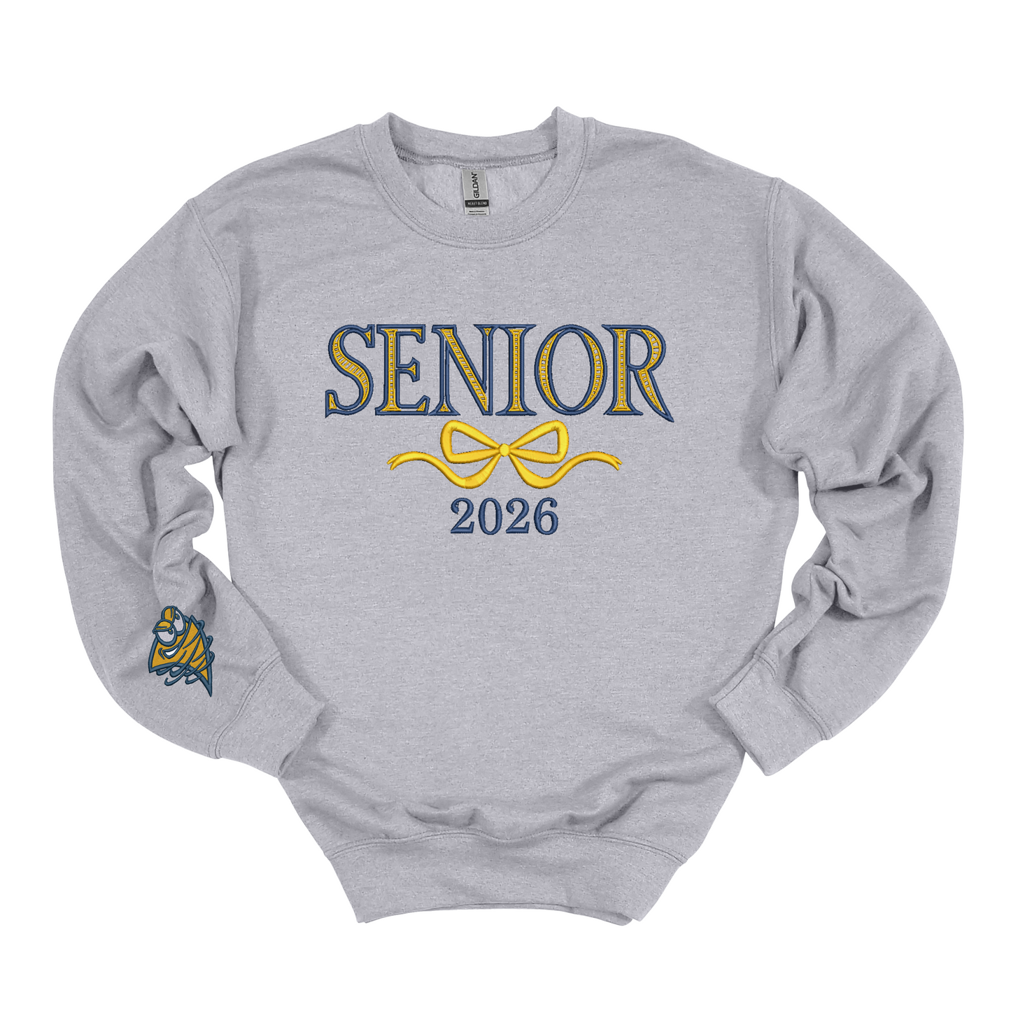 Lancaster Senior Bow Embroidered Crewneck