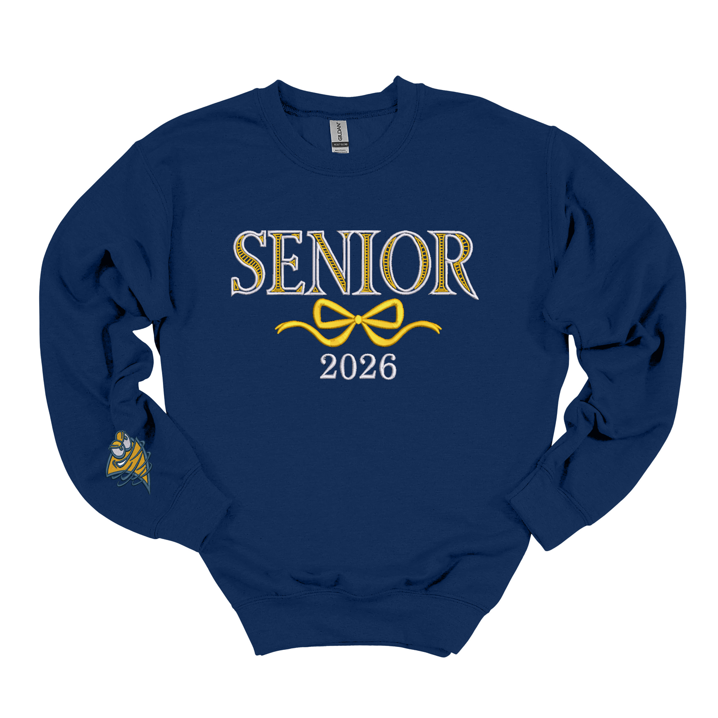 Lancaster Senior Bow Embroidered Crewneck