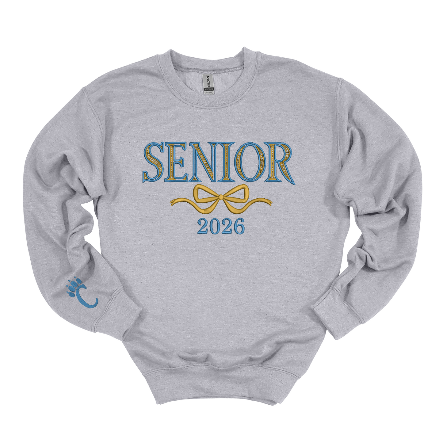 Frontier Senior Bow Embroidered Crewneck