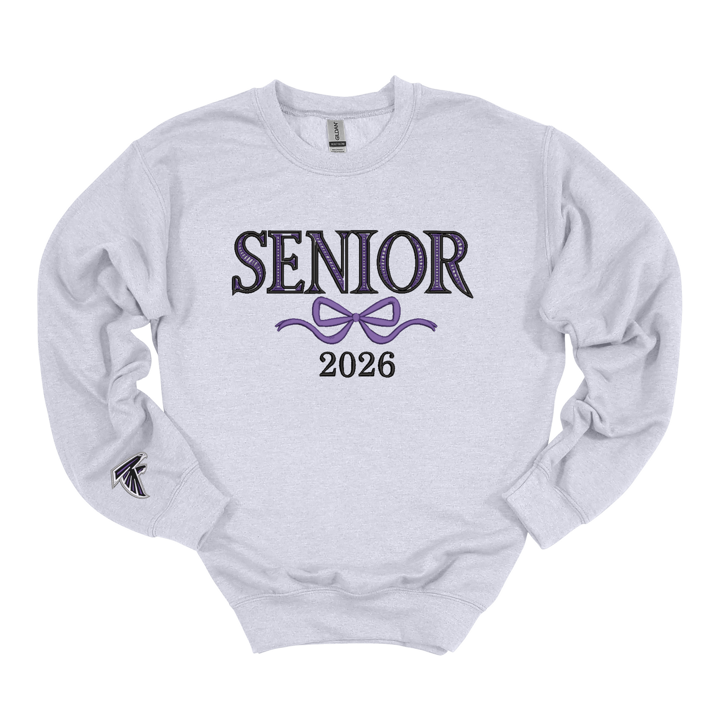 Miller Senior Bow Embroidered Crewneck