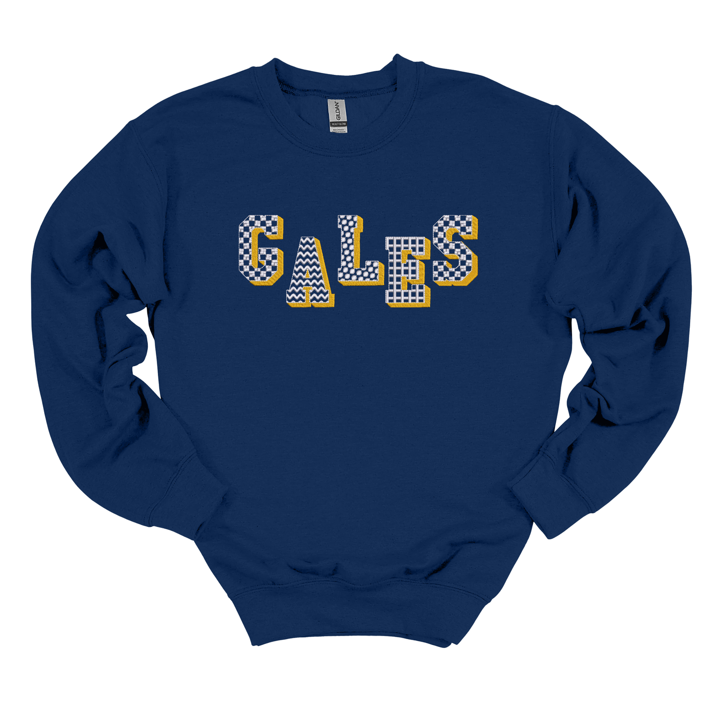 Gales Pattern Embroidered Sweatshirt