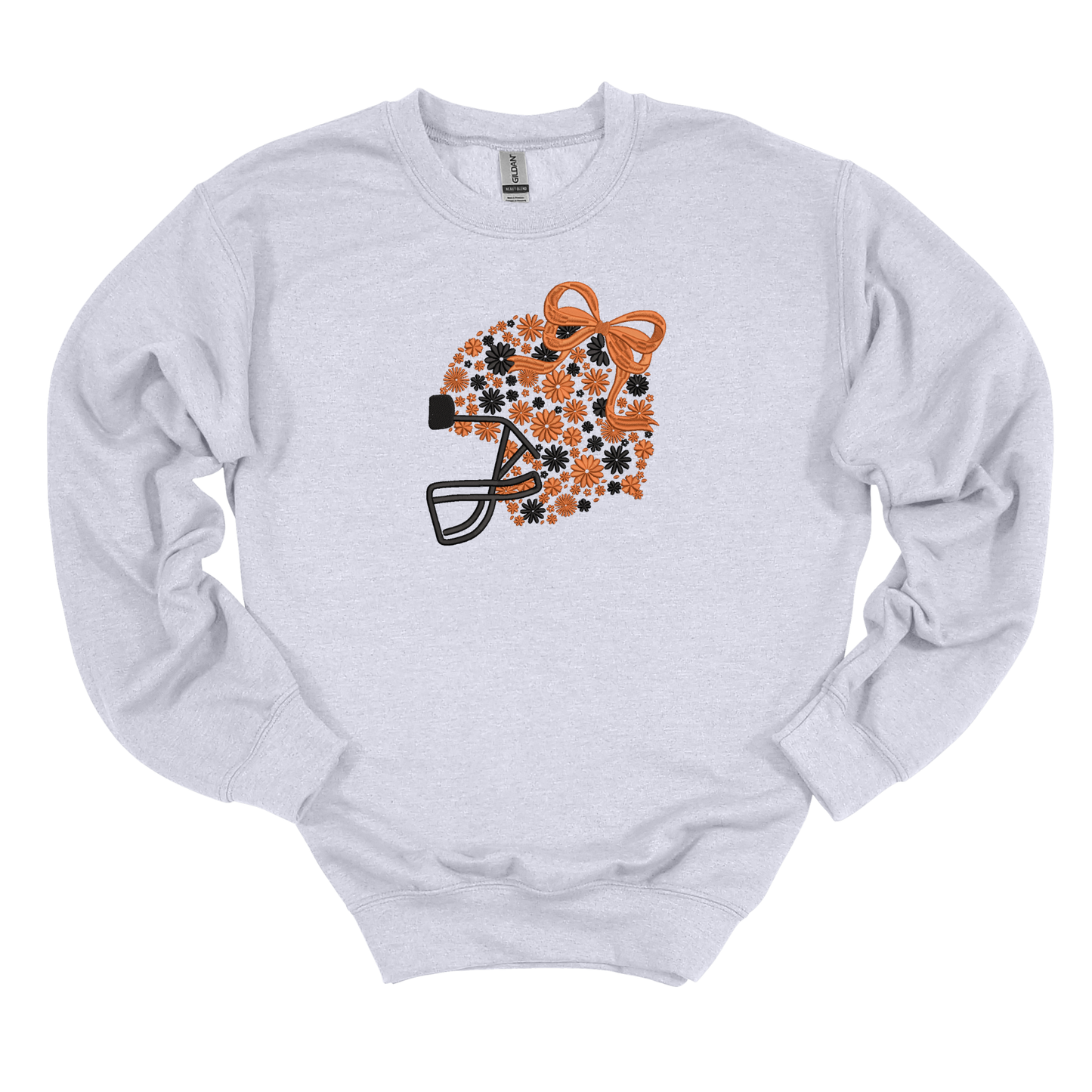 Panther Floral Helmet Embroidered Sweatshirt