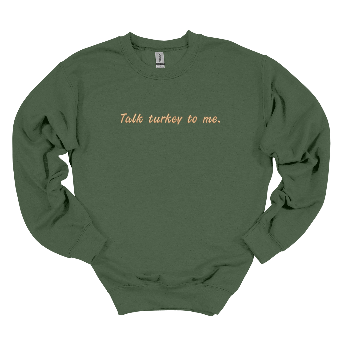 Talk Turkey to Me Embroidered Crew