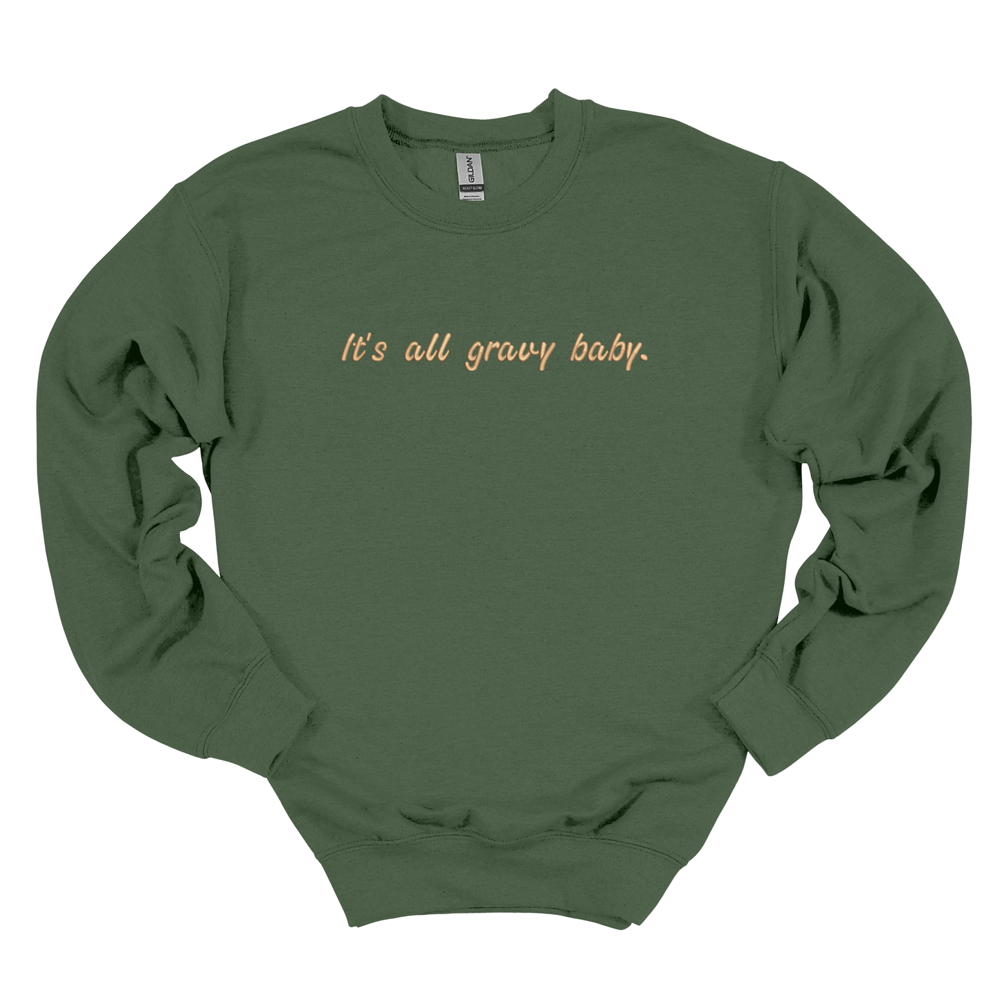 It's All Gravy Baby Embroidered Crew
