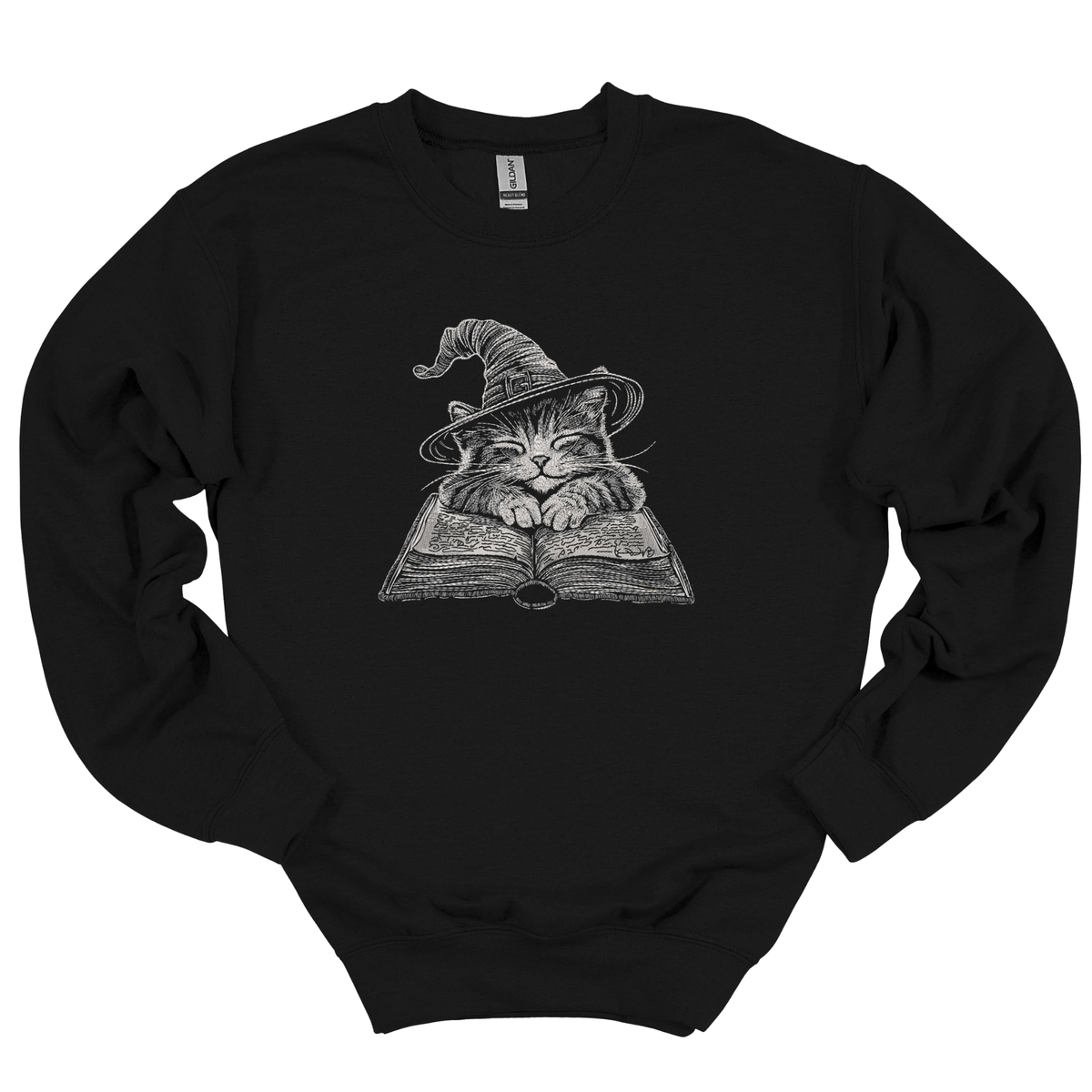 Witchy Kitty Embroidered Crewneck