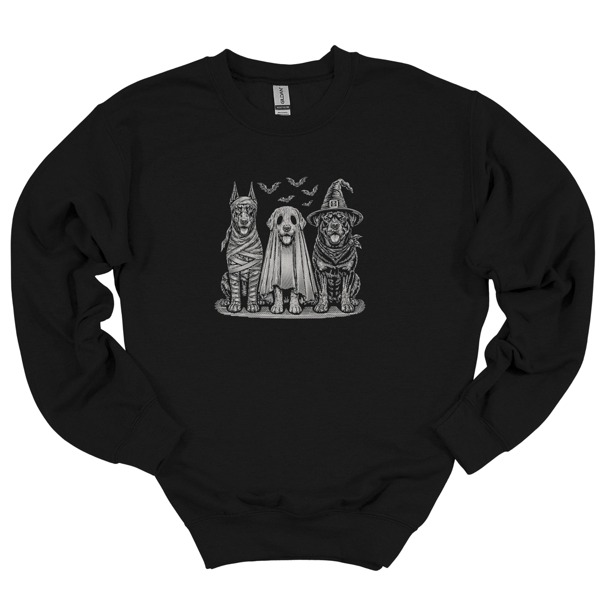 Spooky Pup Embroidered Crewneck