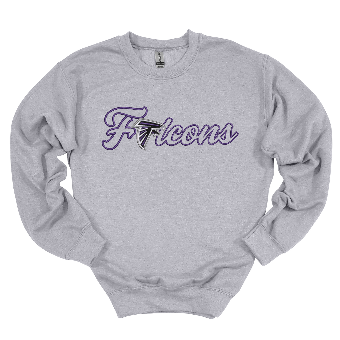 Falcons Embroidered Crewneck