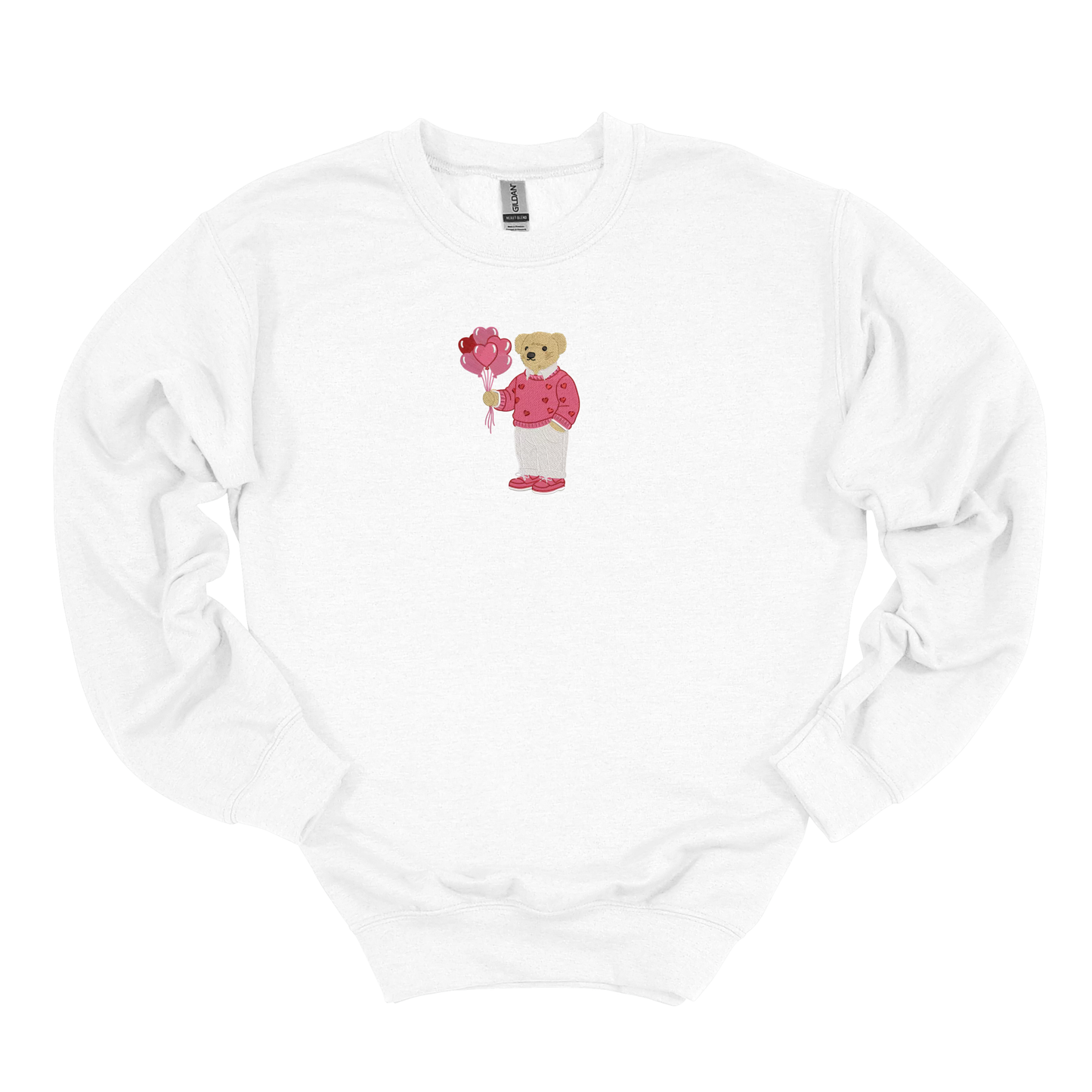 Balloon Bear Embroidered Sweatshirt