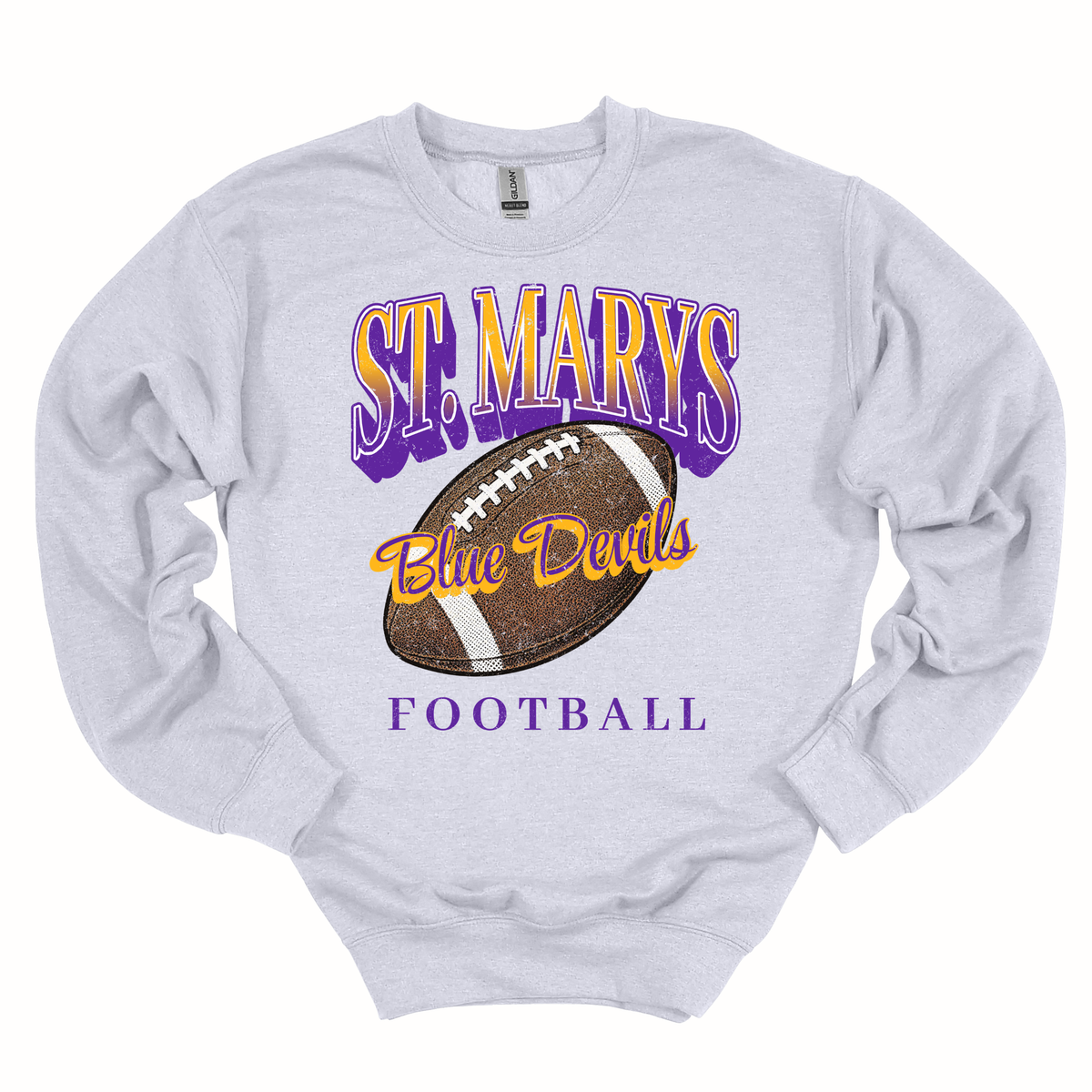Vintage Blue Devils Football Sweatshirt