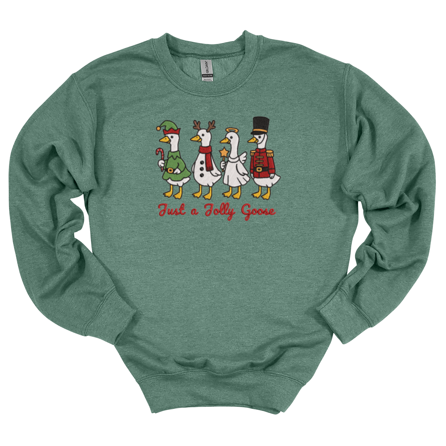 Just a Jolly Goose Embroidered Sweatshirt