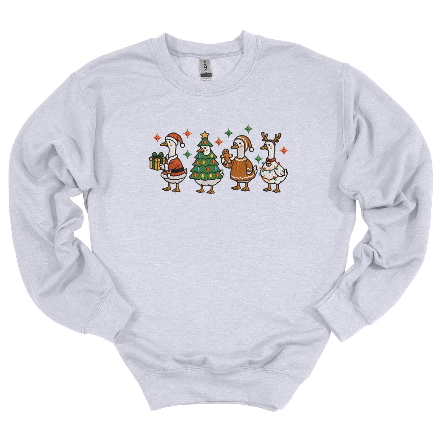 Merry Goosemas Embroidered Sweatshirt