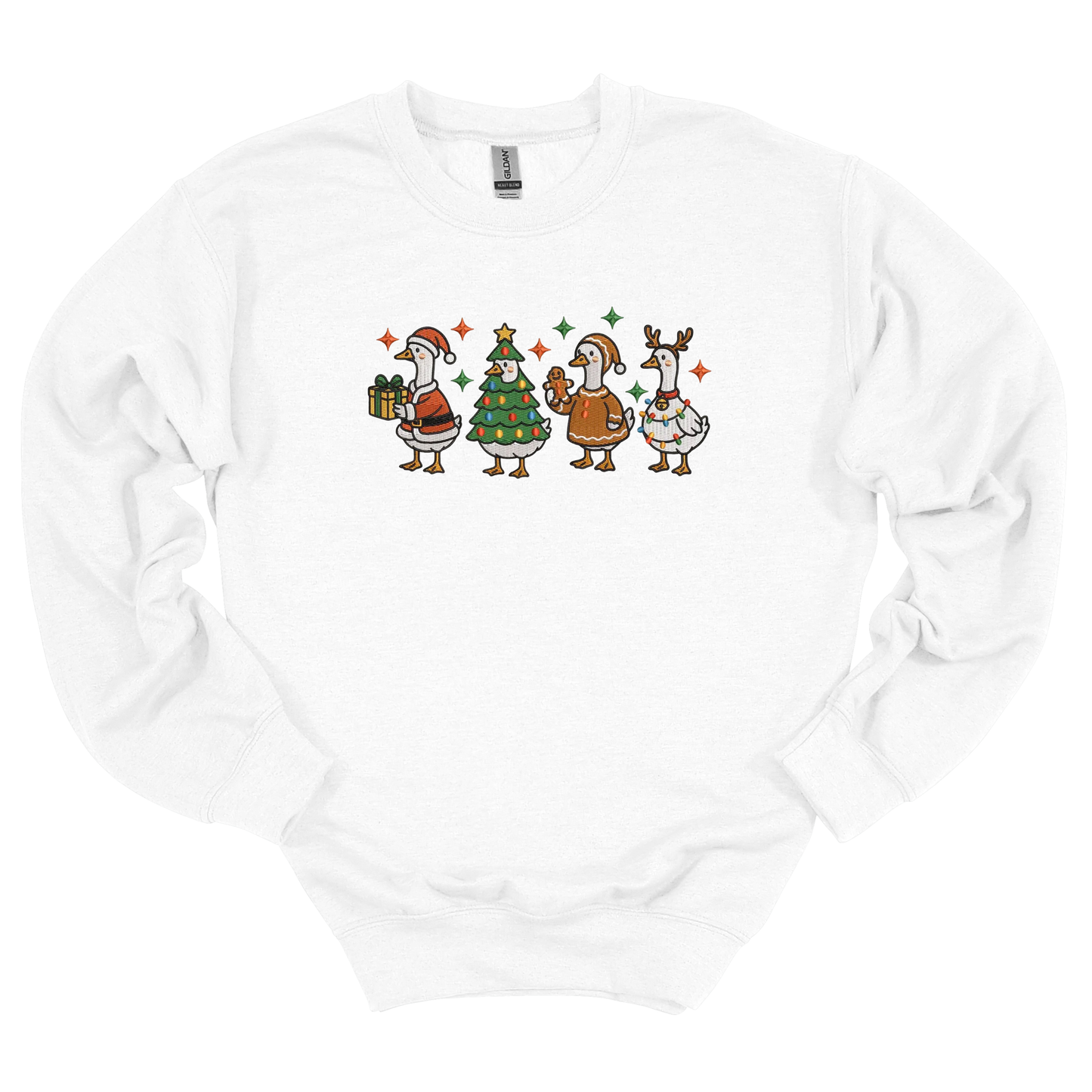 Merry Goosemas Embroidered Sweatshirt