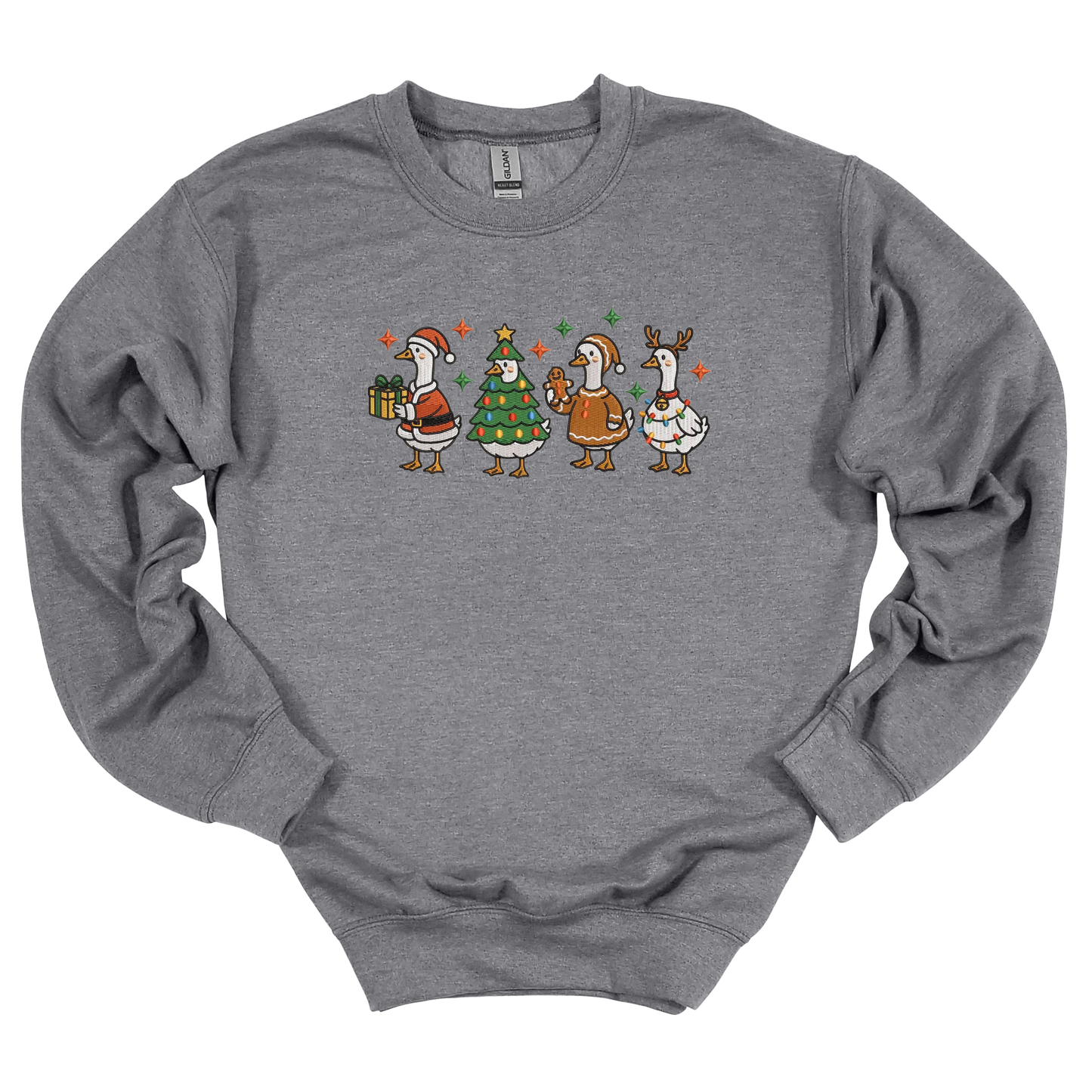 Merry Goosemas Embroidered Sweatshirt