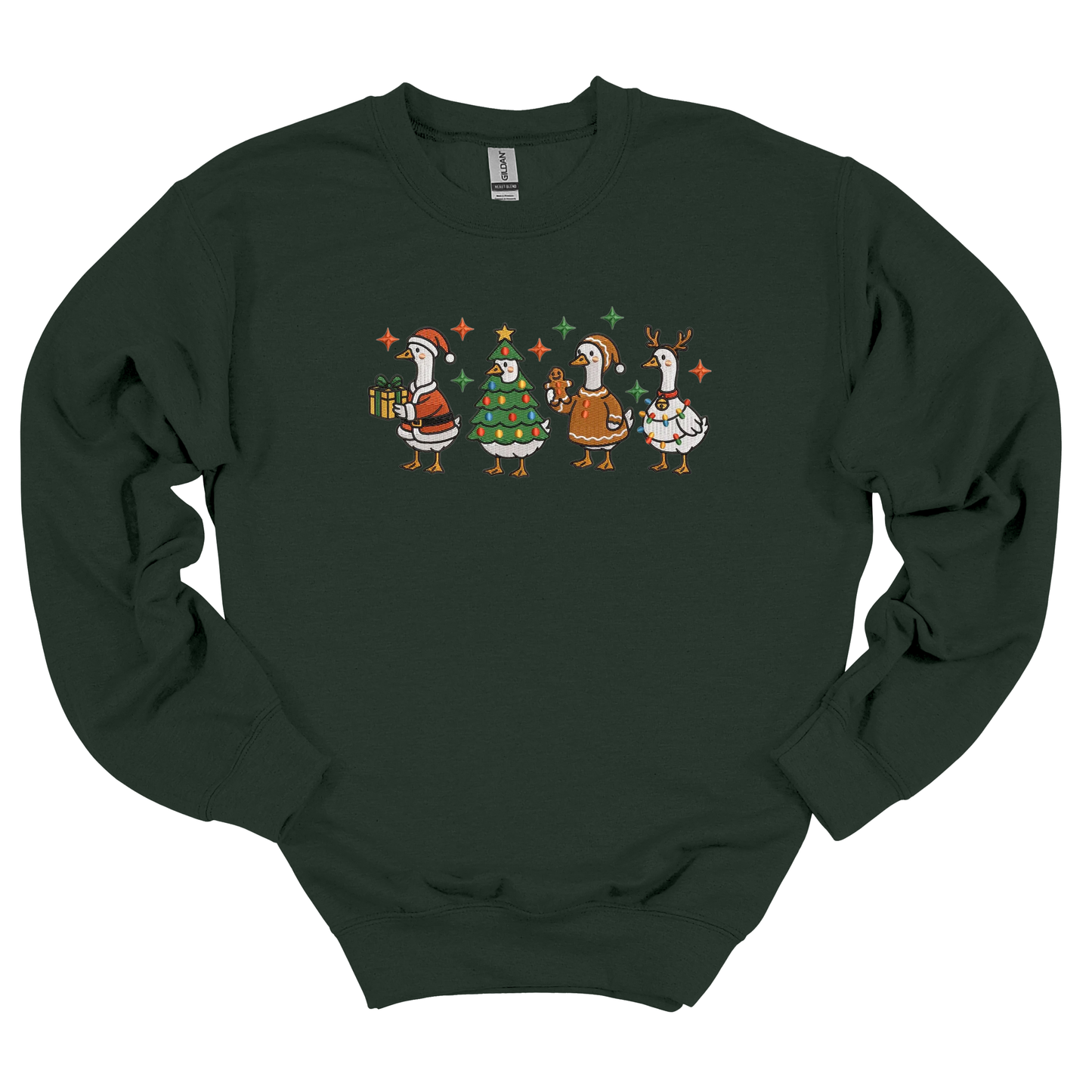 Merry Goosemas Embroidered Sweatshirt