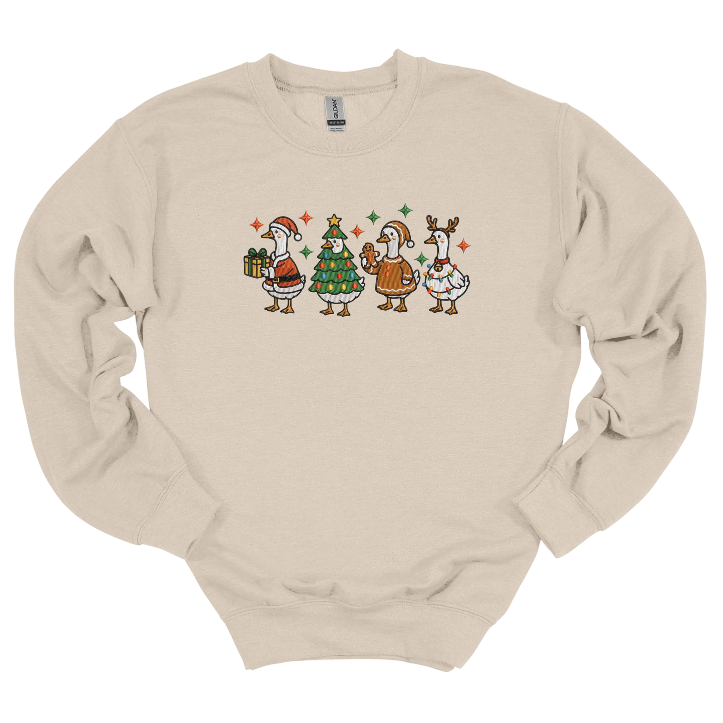 Merry Goosemas Embroidered Sweatshirt