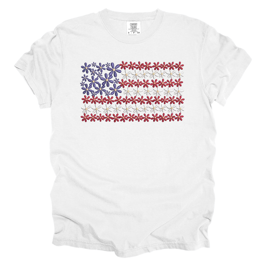 Floral Flag T-Shirt