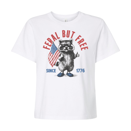 Feral But Free Boxy Tee (Women's)