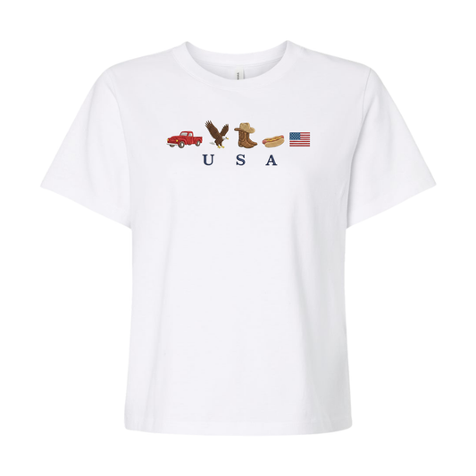 USA Icons Boxy Tee (Women's)