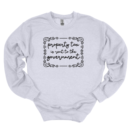 Rent to the Government Embroidered Sweatshirt