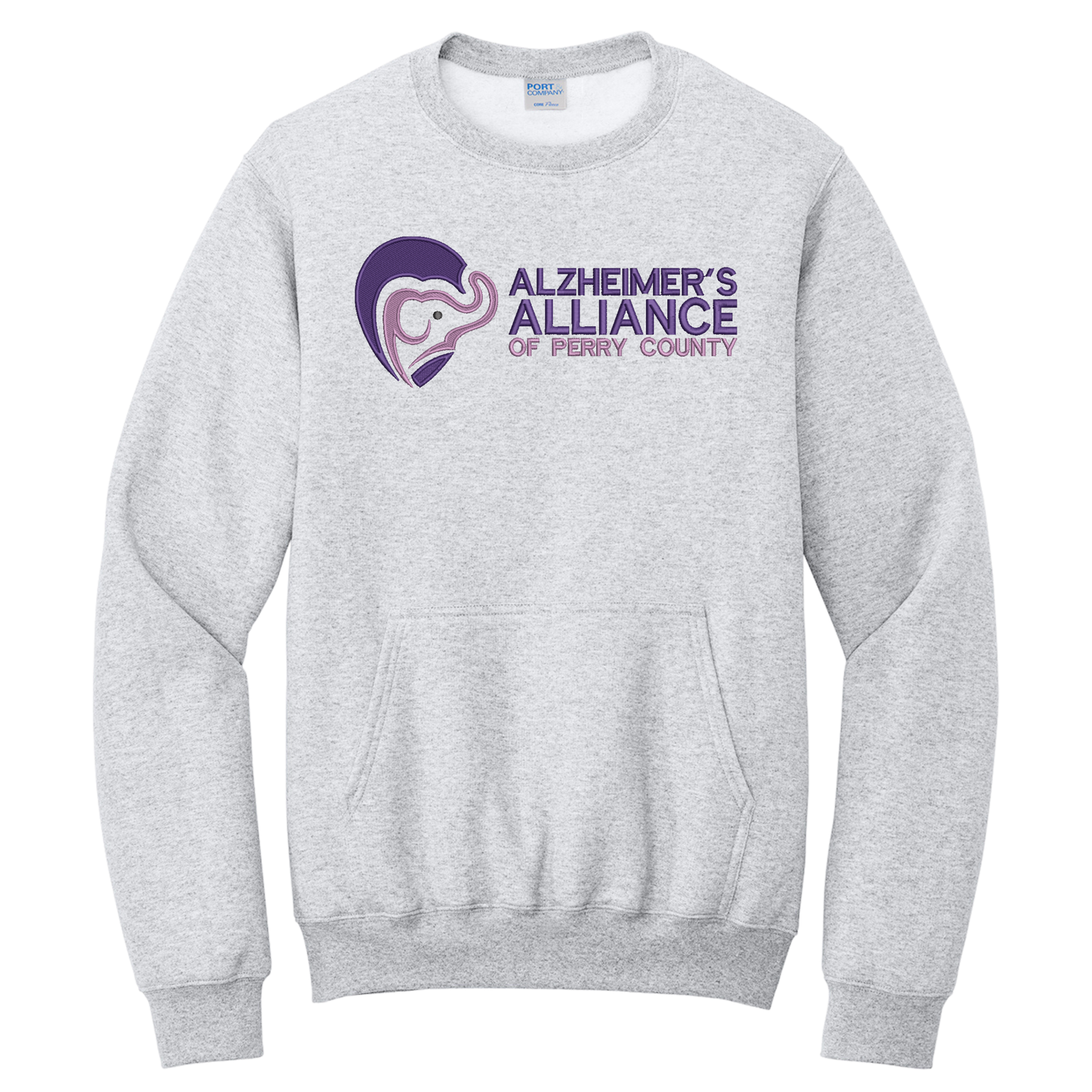 Alzheimer's Alliance of PC Embroidered Pocket Crewneck