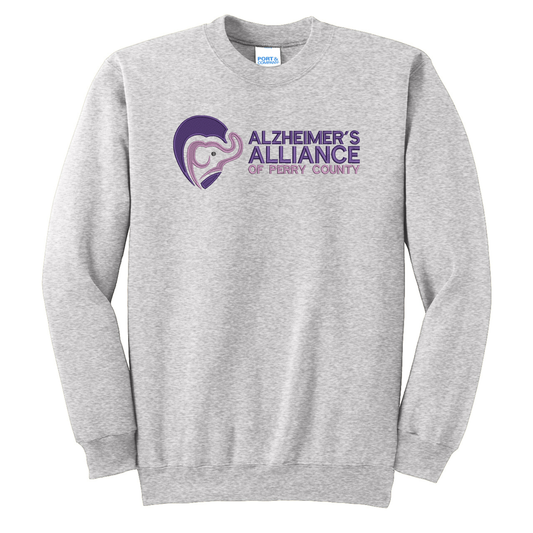 Alzheimer's Alliance of PC Embroidered Crewneck (Port & Co.)