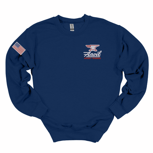 Anvil x USA Embroidered Crewneck Sweatshirt