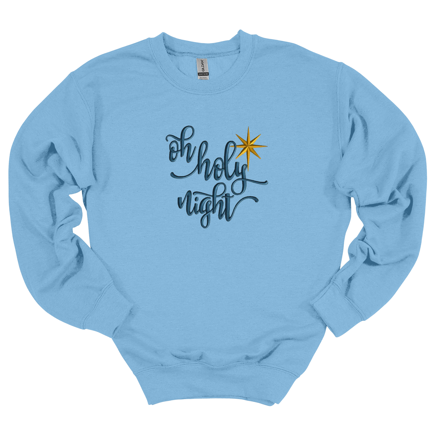 Oh Holy Night Embroidered Sweatshirt