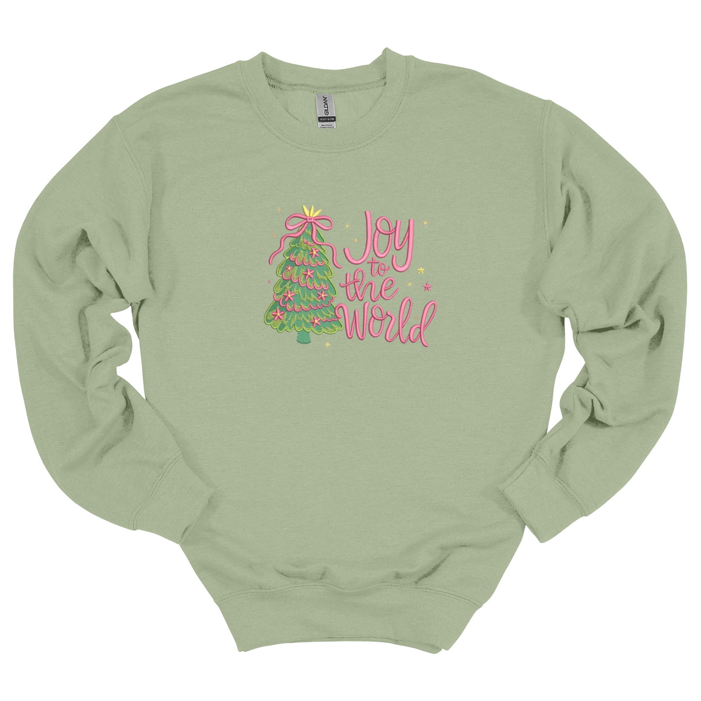 Joy to the World Embroidered Sweatshirt