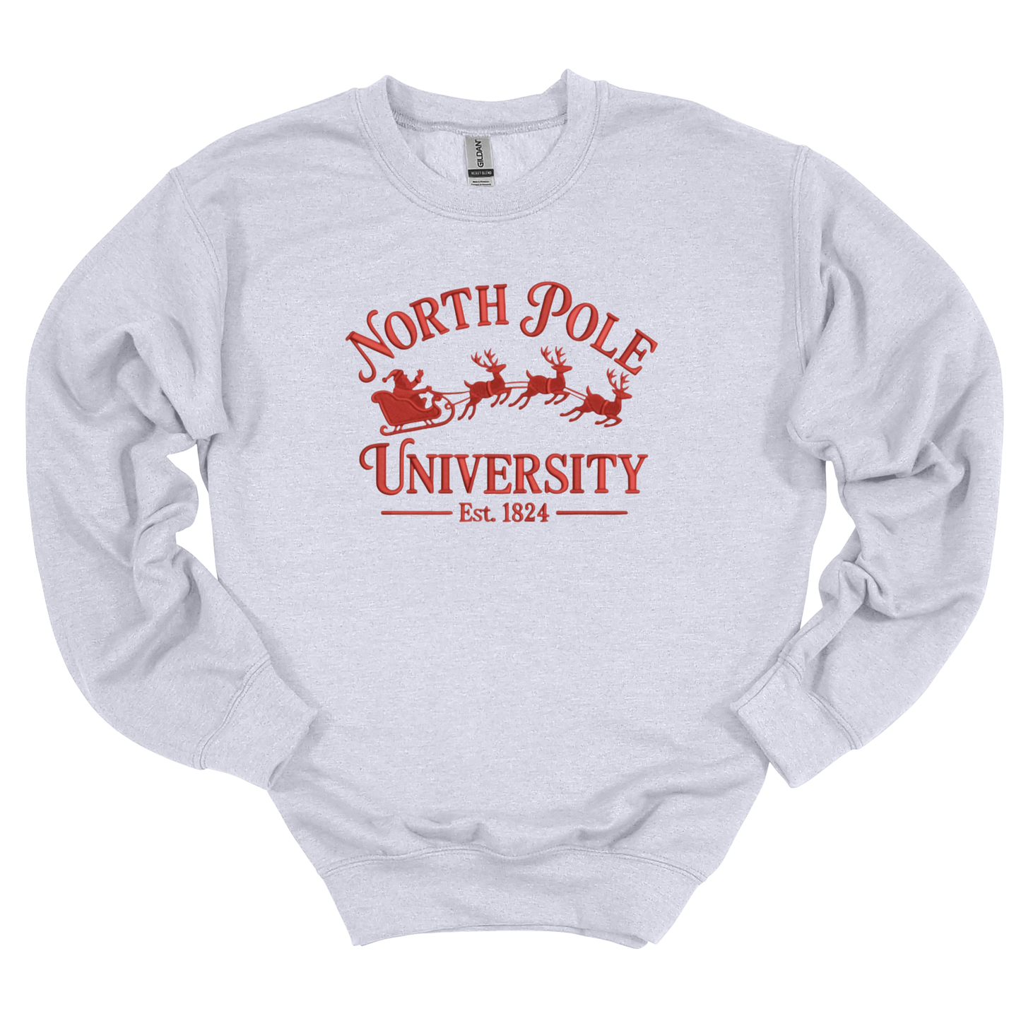 North Pole University Embroidered Sweatshirt